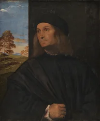 Portret van de Venetiaanse schilder Giovanni Bellini